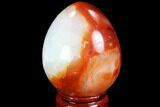 Colorful Carnelian Agate Egg - Madagascar #98513-1